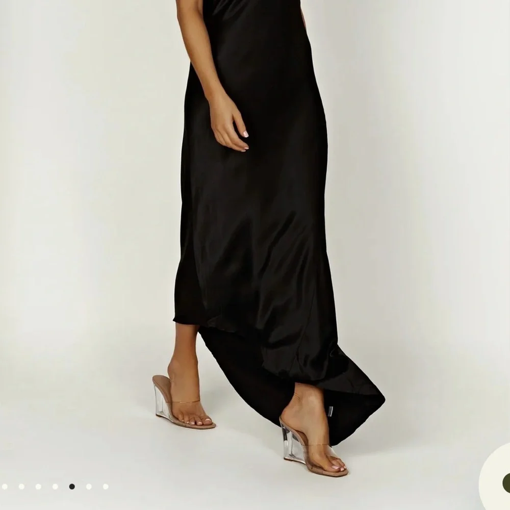 Meshki Black Yvette Slip Dress - Picture 2 of 6